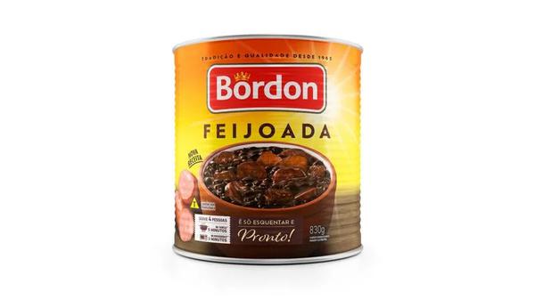 FEIJOADA PRONTA BORDON LATA 830G