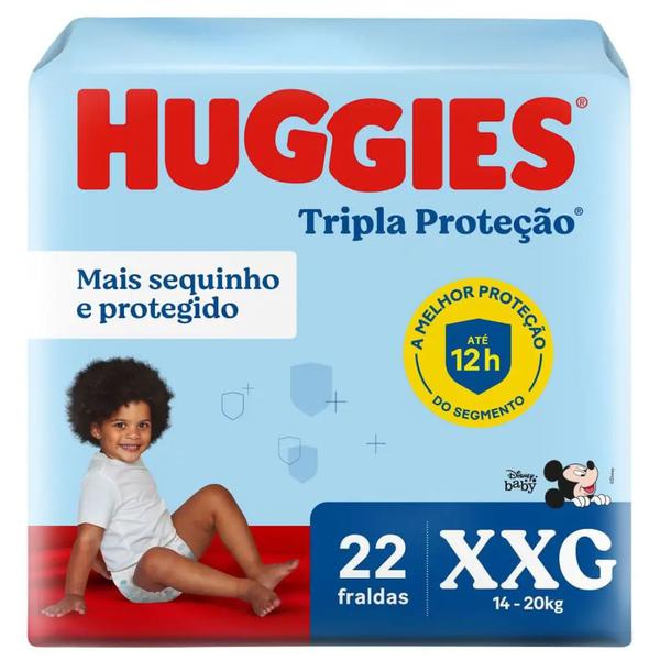FRALDA HUGGIES JUMBO XXG 22UND