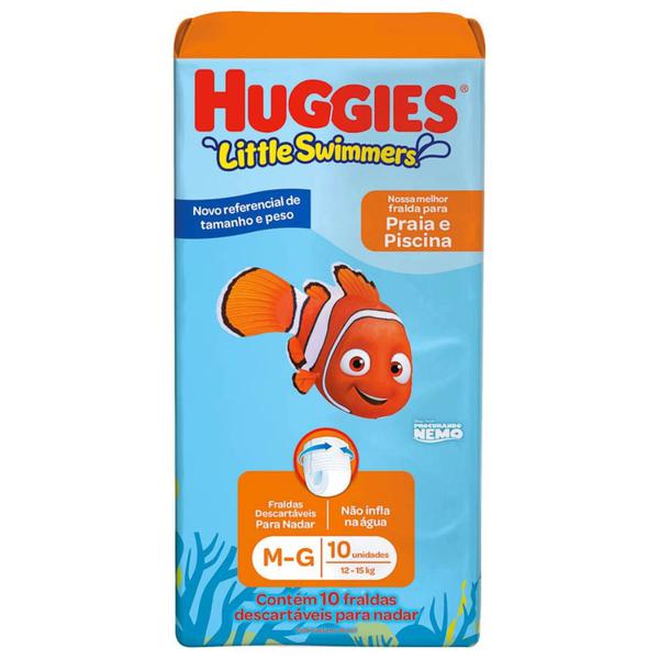 FRALDA HUGGIES LITTLE SWIMMERS PISCINA TAM M/G