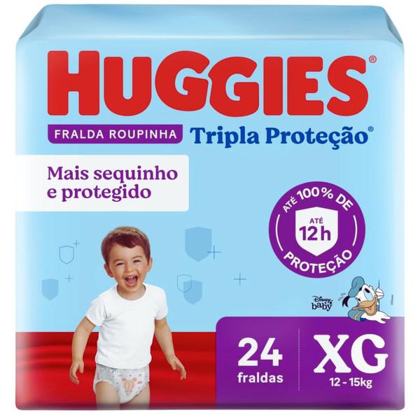 FRALDA HUGGIES ROUPINHA JUMBO XG