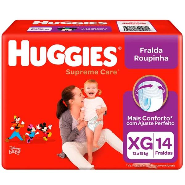 FRALDA HUGGIES SUPREME CARE TRADICIONAL XG