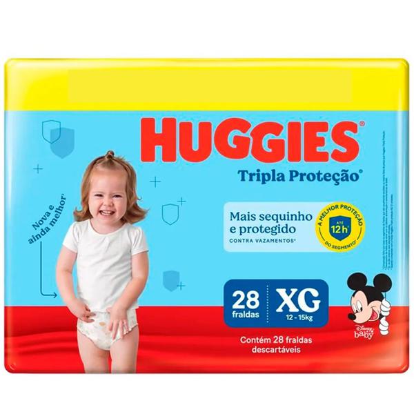 FRALDAS HUGGIES MEGUINHA XG
