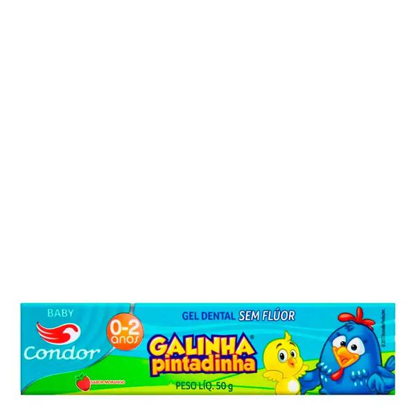 GEL DENTAL BABY CONDOR  50G MORANGO