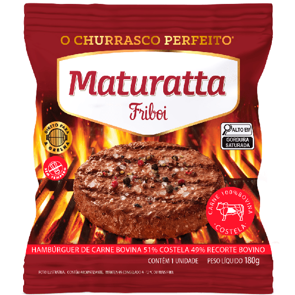 HAMBURGUER MATURATTA FRIBOI 180G COSTELA
