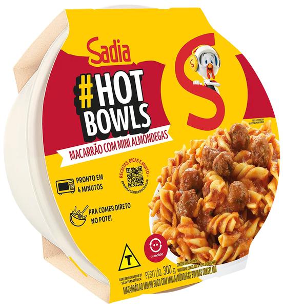 HOT BOWLS MACARRÃO COM ALMÔNDEGAS SADIA 300G