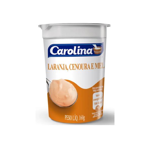 IOGURTE CAROLINA 160G POTE LARANJA E CENOURA