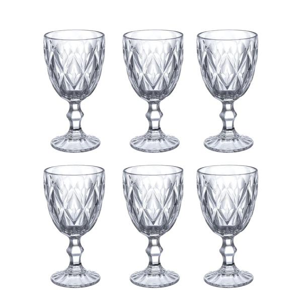JOGO TAÇAS GLASS 320ML 6UND DIAMOND