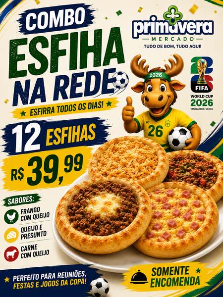 KIT 12 ESFIHAS COPA 2026
