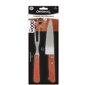 KIT CHURRASCO KIT C2 CHURRAS. FACA 730,5CM GARFO 5 26 CM