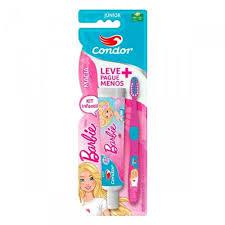 KIT ESCOVA DENTAL CONDOR ESCOVA+GEL DENTAL MACIA BARBIE