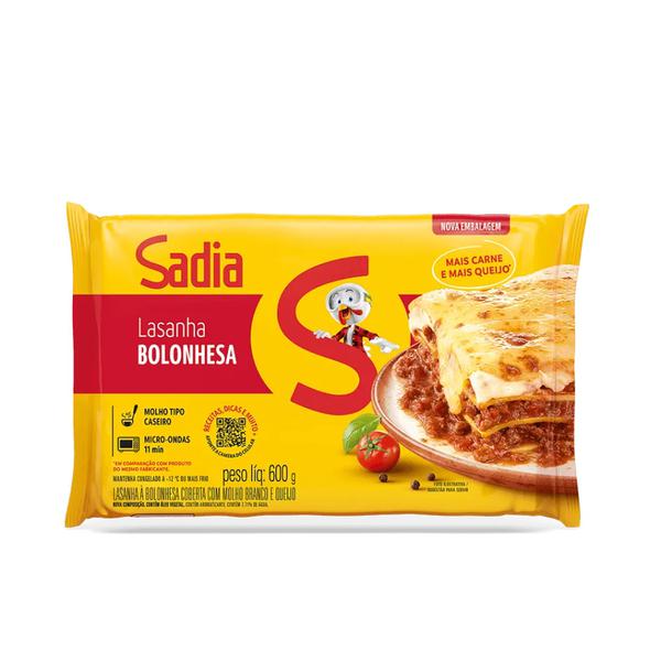 LASANHA 600G SADIA BOLONHESA