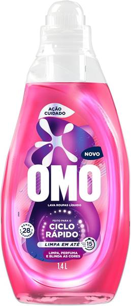 LAVA ROUPAS LIQUIDO  OMO 1,4L CUIDADO
