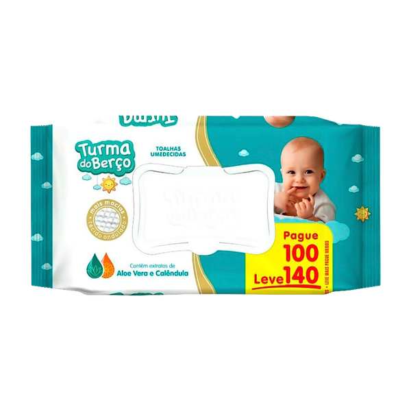 LENÇO UMIDECIDO TURMA DO BERÇO PG100 LV140