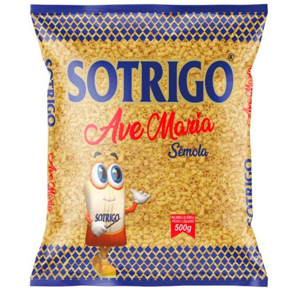 MACARRÃO SÓ TRIGO 500G SEMOLA AVE MARIA