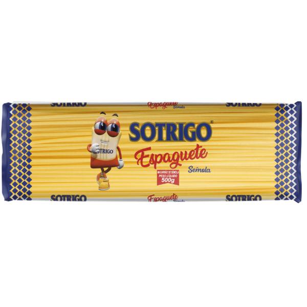 MACARRÃO SO TRIGO 500G SEMOLA ESPAGUETE