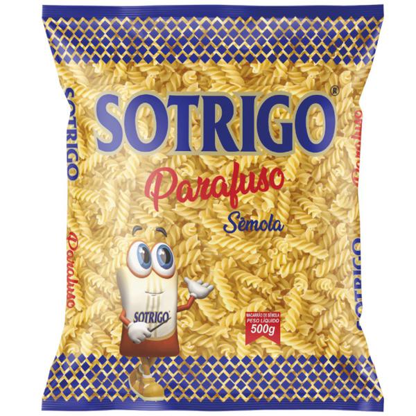 MACARRÃO SO TRIGO 500G SEMOLA PARAFUSO