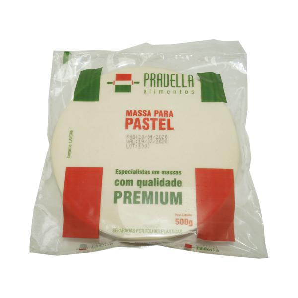 MASSA PASTEL PRADELLA 500G TAM LANCHE GRANDE