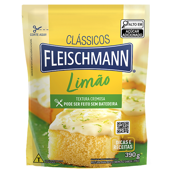 MISTURA DE BOLO FLEISCHMANN BRANCA LIMÃO