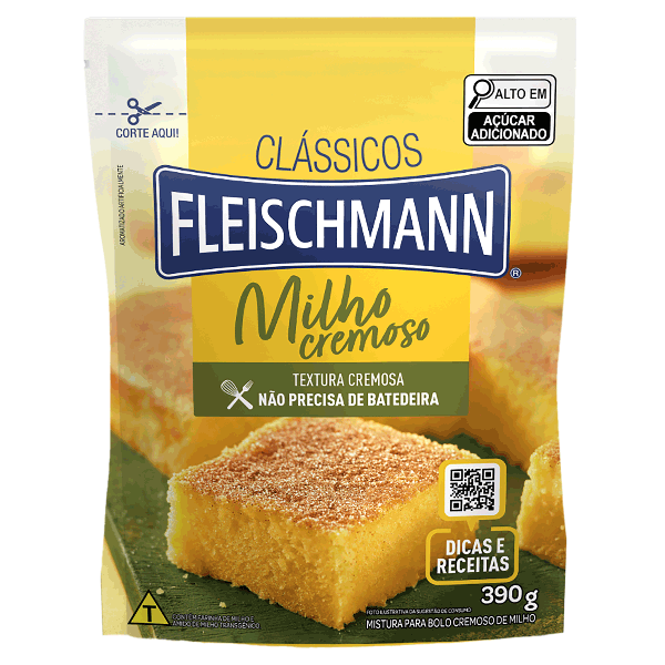 MISTURA DE BOLO FLEISCHMANN BRANCA MILHO