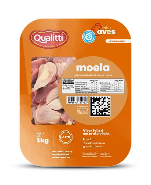 MOELA DE FRANGO 1KG QUALITTI
