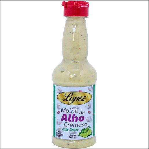 MOLHO CREMOSO DE ALHO SABOR LIMÃO 150G