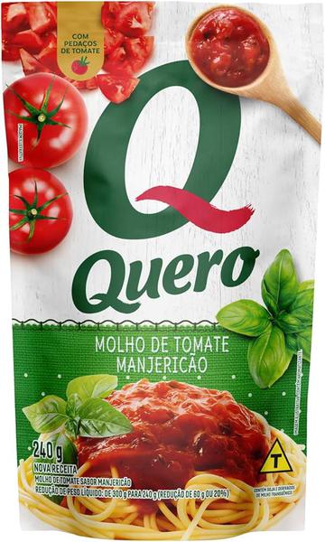MOLHO QUERO MANJERICAO 240G SACHET