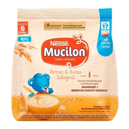 MUCILON NESTLE 360G SACHET ARROZ E AVEIA