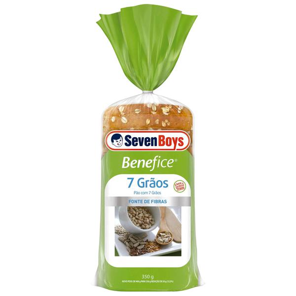 PÃO FORMA SEVEN BOYS 350G BENEFICE 7 GRÃOS