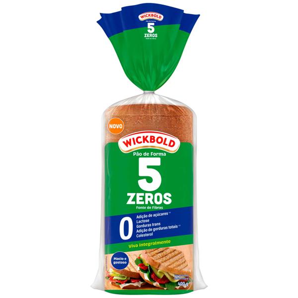 PÃO FORMA WICKBOLD 400G 5 ZEROS FIBRAS