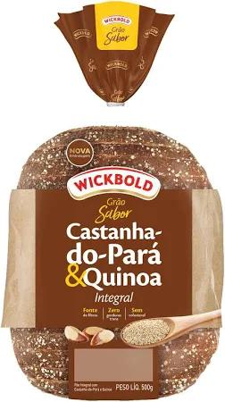 PÃO FORMA WICKBOLD 500G CASTANHA PARA E QUINOA