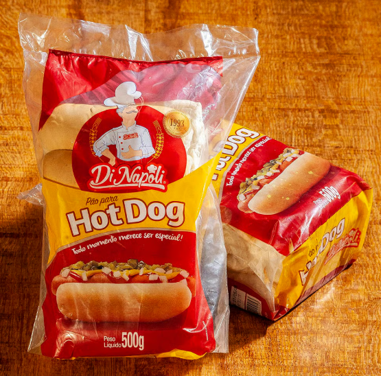 PÃO HOT DOG DI NAPOLI 500G