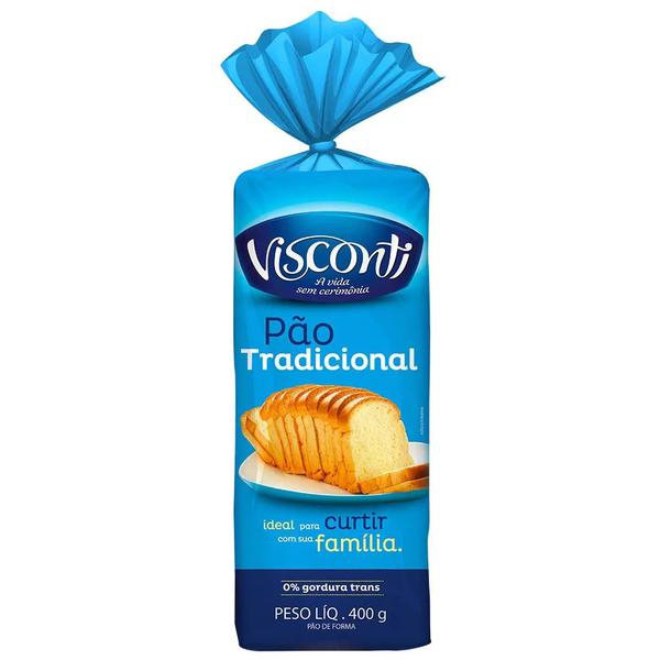 PÃO VISCONTI 400G TRADICIONAL