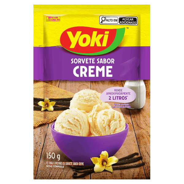 PÓ PARA SORVETE YOKI 150G CREME