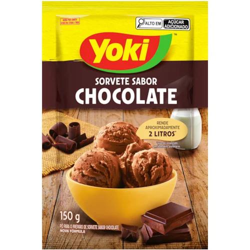 PÓ PARA SORVETE YOKI 150G CHOCOLATE