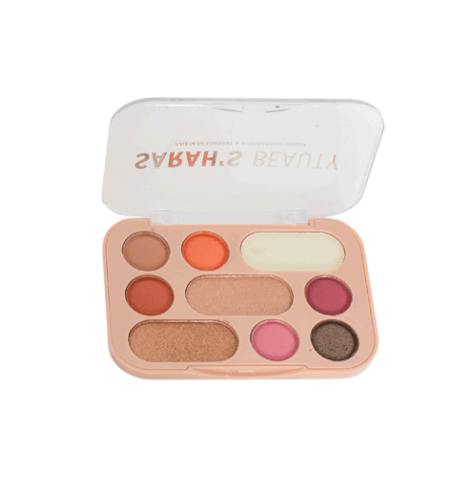 PALETA SOMBRAS SARAH'S BEAUTY SOMBRAS E ILUMINADOR