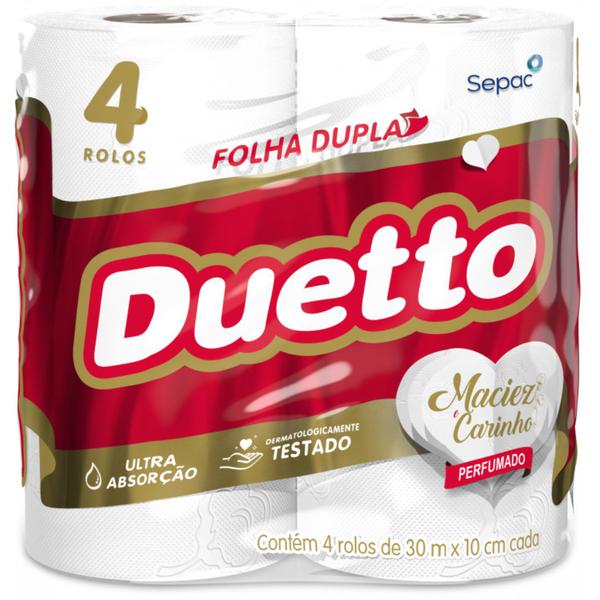 PAPEL HIGIÊNICO DUETTO 4UN 30M PERFUMADO