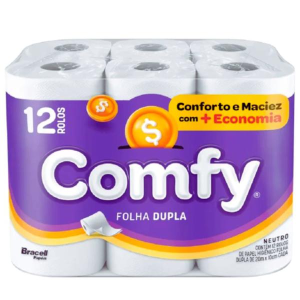 PAPEL HIGIENICO COMFY 12UND FOLHA DUPLA