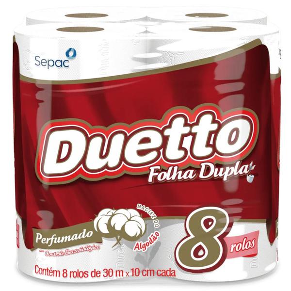 PAPEL HIGIENICO DUETTO 8UND FOLHA DUPLA PERFUMADO