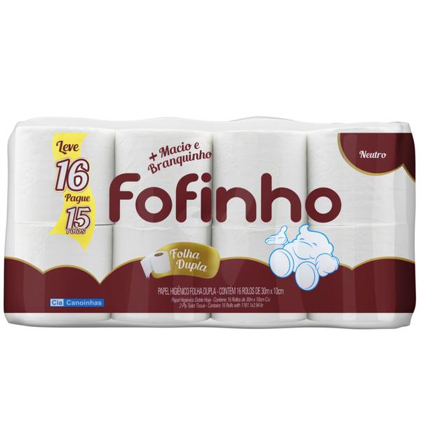 PAPEL HIGIENICO FOFINHO LV16 PG15 NEUTRO
