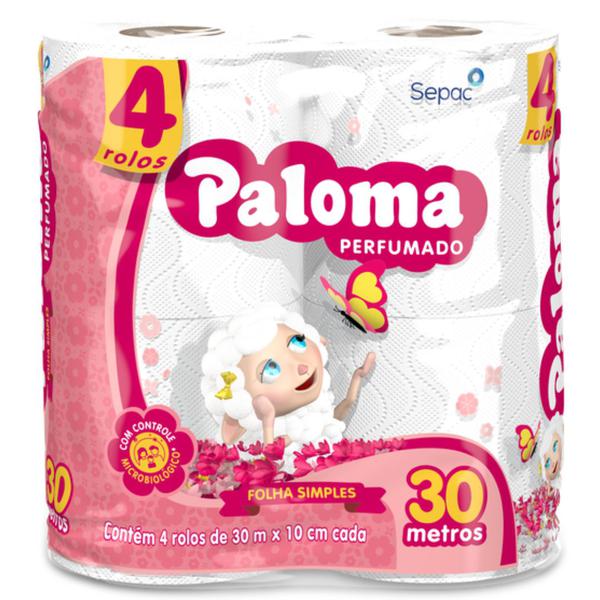 PAPEL HIGIENICO PALOMA 4UND 30M PERFUMADO