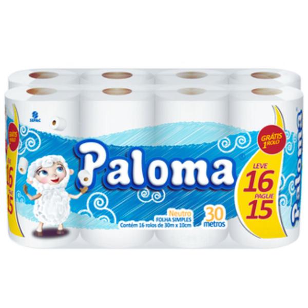 PAPEL HIGIENICO PALOMA LV16 PG15 NEUTRO