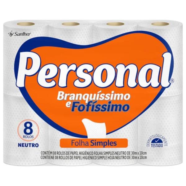 PAPEL HIGIENICO PERSONAL 8UND 30M NEUTRO