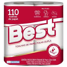 PAPEL TOALHA BEST 110 FOLHAS MULTIUSO