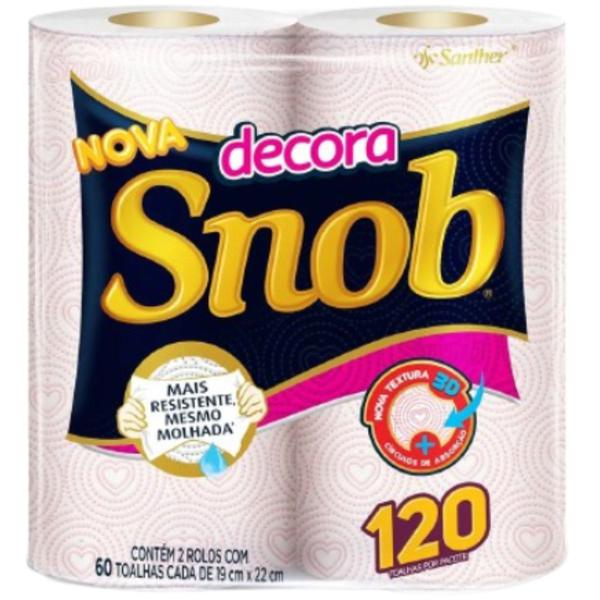 PAPEL TOALHA SNOB 2UND MULTIUSO DECORADA