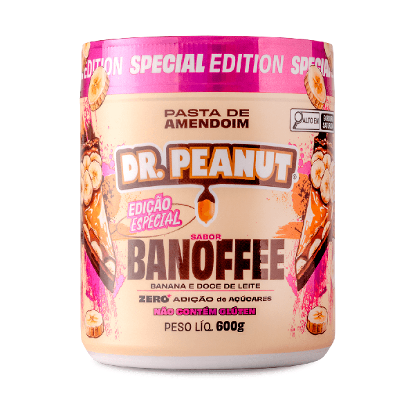 PASTA DE AMENDOIM DR PEANUT 600G BANOFFEE