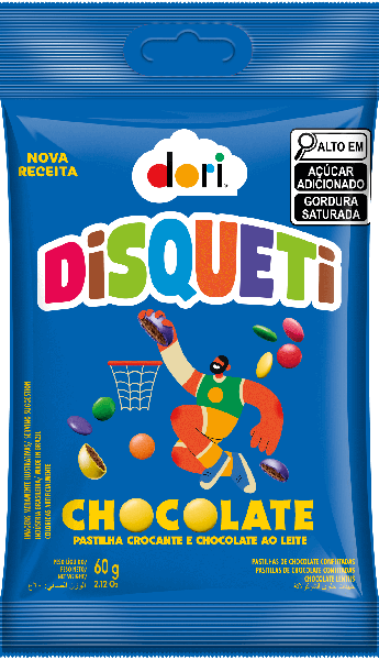 PASTILHA DORI DISQUETE 60G CHOCOLATE