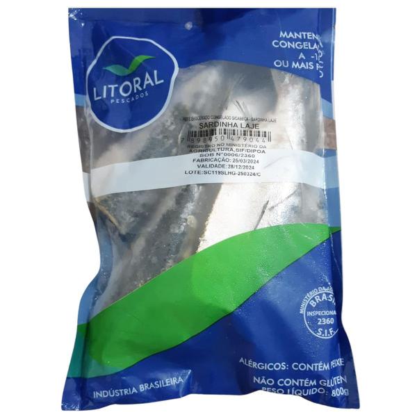 PEIXE SARDINHA LITORAL PESCADOS 800G