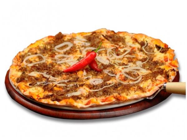 PIZZA PRIMAVERA NORDESTINA COM BORDA ASSADA