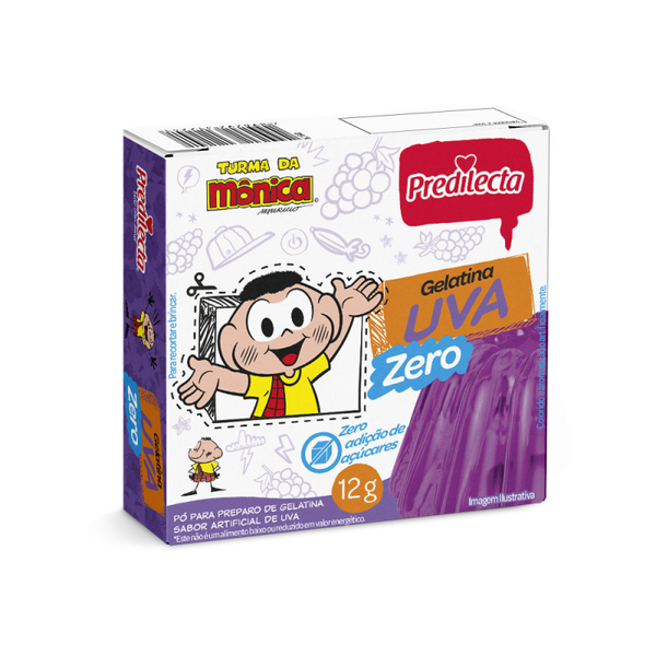 PO P/GELATINA PREDILECTA 12G ZERO AÇUCAR UVA
