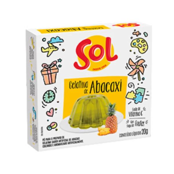 PO P/GELATINA SOL 20G ABACAXI